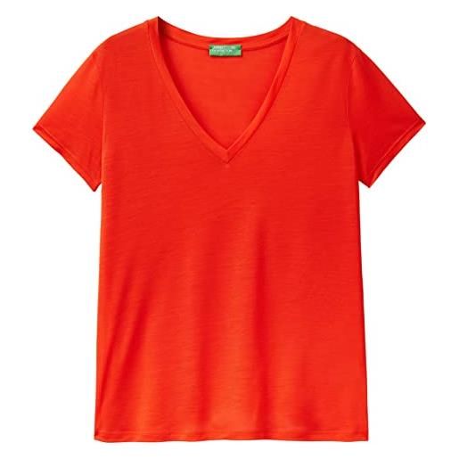 United Colors of Benetton t-shirt 3nlhe4249, rosso 1g9, m donna