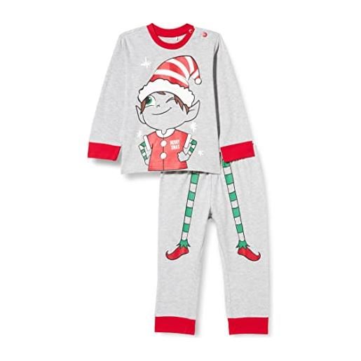 Chicco, confezione regalo: pigiama lungo natale , bambini e ragazzi, grigio, 2 anni