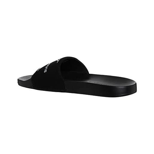 Calvin Klein Jeans uomo scarpe da mare slide monogram co ciabatte, nero (black/bright white), 41