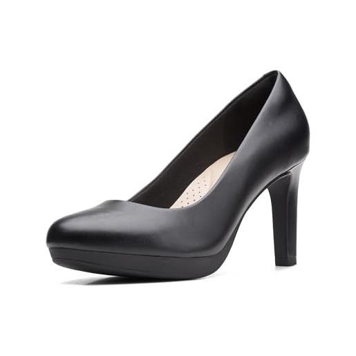 Clarks ambyr joy, scarpe con tacco donna, nero (black interest), 37 eu