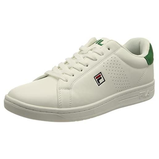 Fila crosscourt 2 f low, scarpe da ginnastica basse uomo, bianco verde white verdant green, 40 eu