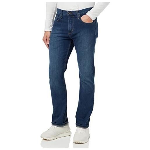 Carhartt, jeans cinque tasche rugged flex®, straight fit uomo, blu erie, w30/l32