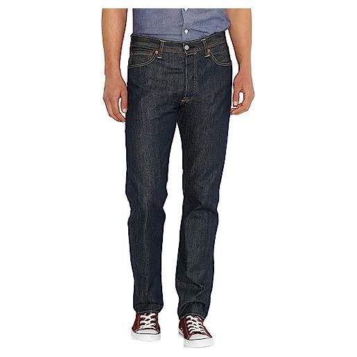 Levi's 501 original fit, jeans uomo, stonewashed black, 34w / 30l