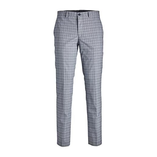 Jack & jones jprsolaris check trouser pantaloni eleganti, blue horizon/checks: super slim fit, 50 uomini