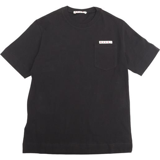 MARNI KIDS t-shirt nera con logo