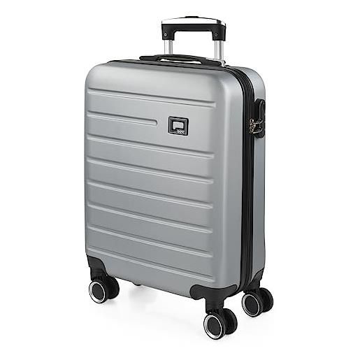 SKPAT - valigia bagaglio a mano 55x40x20 - trolley bagaglio a mano, trolley cabina, valigie, trolley 55x40x20 175250, argento