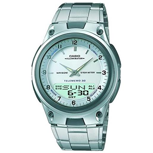 Casio aw80d-7a - orologio sportivo cronografo da uomo, 10 anni con batteria