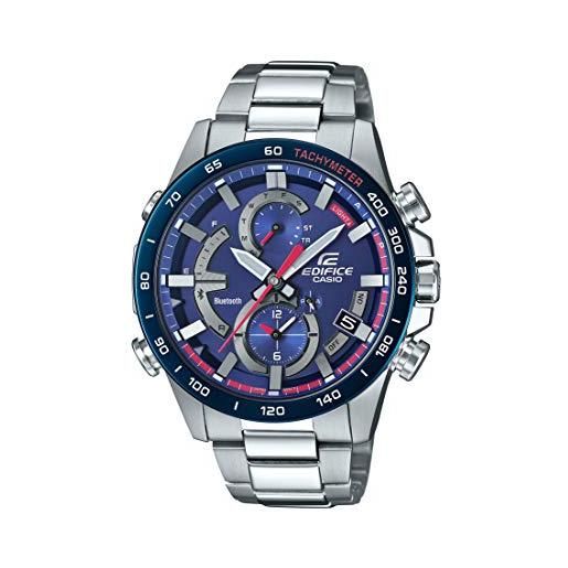 Casio orologio analogico quarzo uomo con cinturino in acciaio inox eqb-900tr-2aer