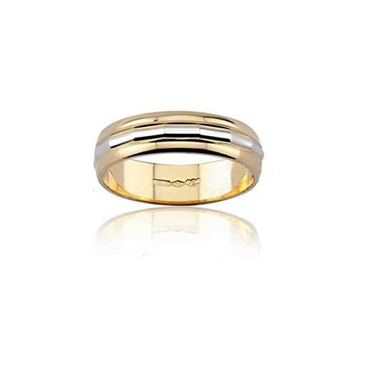gioiellitaly fedina fascetta anello donna uomo argento dorato bicolore agaf181bcm4 (23)