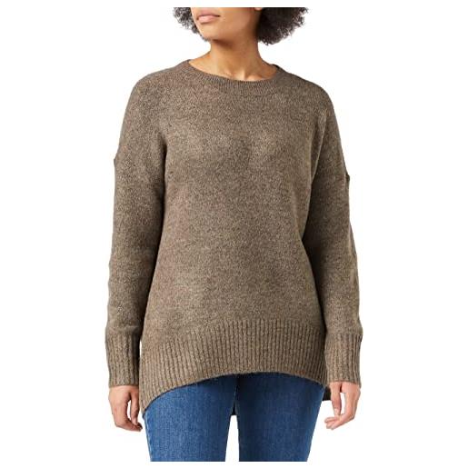 Only onlnanjing l/s pullover knt noos, maglione donna, marrone, l
