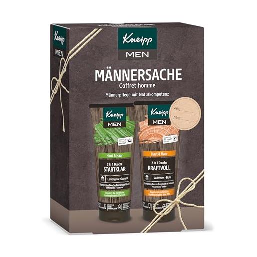 Kneipp Kneipp - set regalo da uomo, 2 in 1, per la cura degli uomini con competenza naturale, 2 x 200 ml