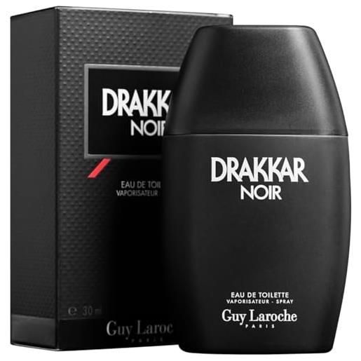 Guy Laroche drakkar noir eau de toilette, spray da uomo, profumo uomo, 30 ml