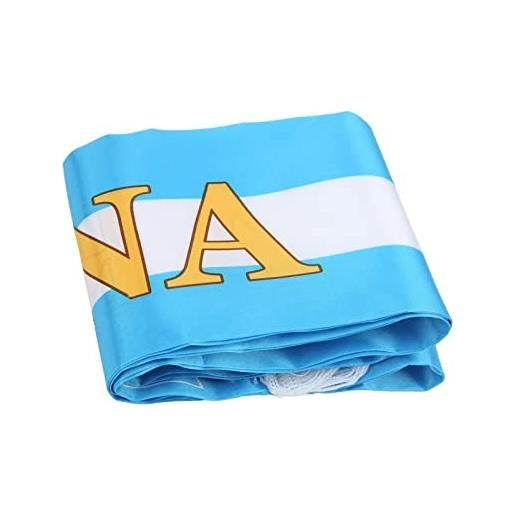 Alomejor sciarpa da calcio della coppa del mondo 2022, sciarpa da tifoso della nazionale di calcio per la commemorazione della coppa del mondo del qatar (argentina)