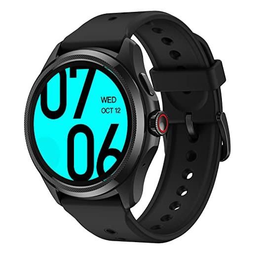 Ticwatch pro 5 smartwatch android per uomo snapdragon w5+ gen 1 wear os smart watch salute monitoraggio fitness nfc gps integrato resistenza all'acqua 5atm, compatibile solo con android
