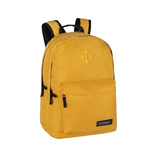 Coolpack e96026, zaino per la scuola scout snow mustard, yellow