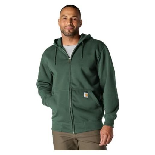 Carhartt loose fit midweight full-zip sweatshirt, felpa con cappuccio uomo, nero, l