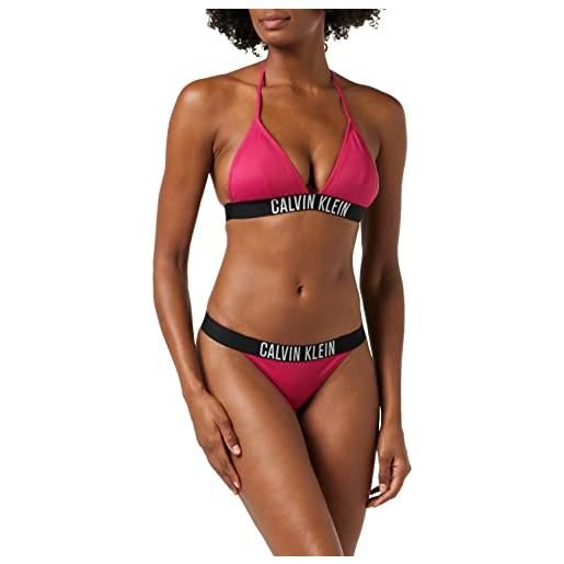 Calvin Klein triangolo-rp parte superiore del bikini, royal pink, s donna