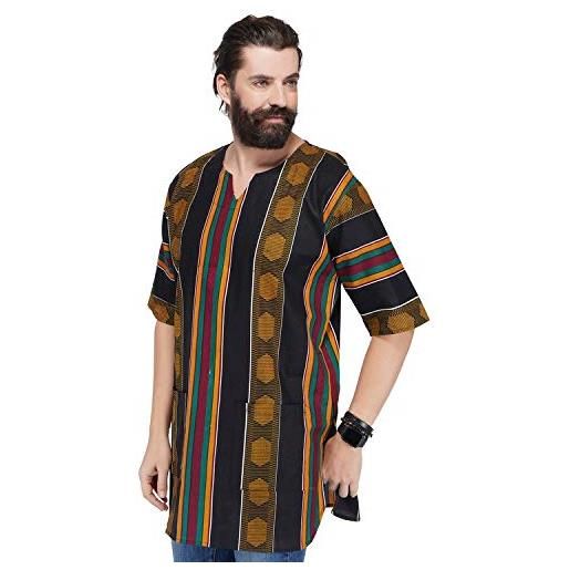 Culture Royals unisex manica corta stile libero bello kente stampa tipo # 4 in taglie da s a 3xl camicia/camicetta multicolore s