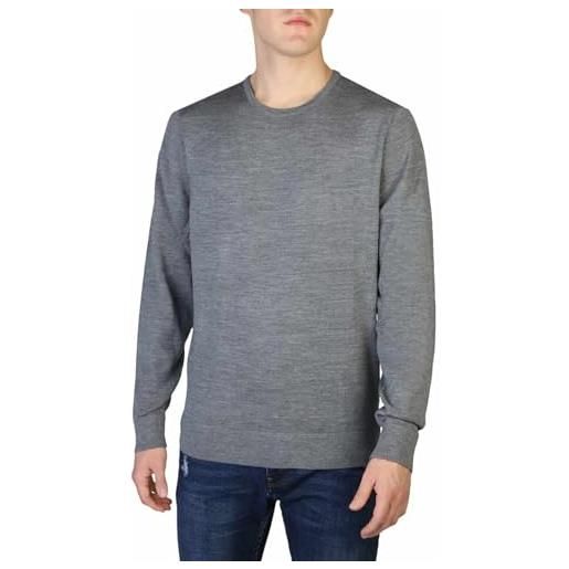 Calvin Klein Jeans calvin klein pullover uomo superior wool senza cappuccio, grigio (mid grey heather), m