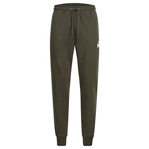 Lonsdale pilsdon - pantaloni da uomo, verde oliva/bianco, xxxl