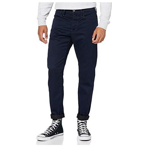 G-STAR RAW men's loic relaxed tapered colored jeans, blu (mazarine blue d16118-9124-4213), 31w / 34l