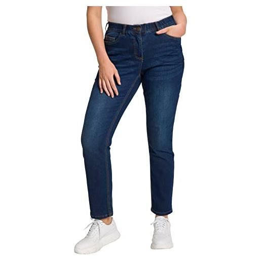 ULLA POPKEN slim-jeans, pantaloni donna, blu (blue denim), 40w / 32l