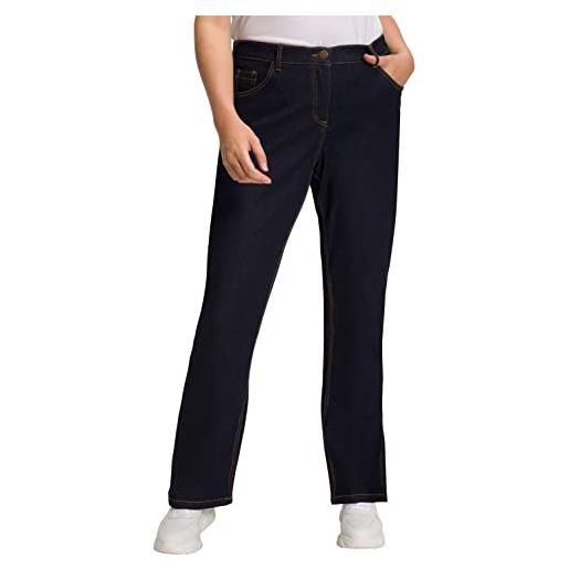 ULLA POPKEN jeans marie, bootcut, komfortbund, 5-pocket, blu (bleached 92), 60 eu