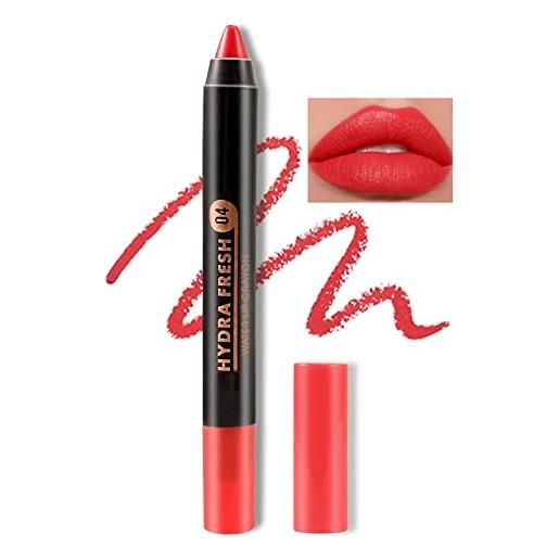 Boobeen matte lip crayon lipstik pencil vellutato cremoso matte lip liner copertura completa alto pigmento impermeabile lunga durata rossetto per donne, colore labbra opaco con finitura liscia