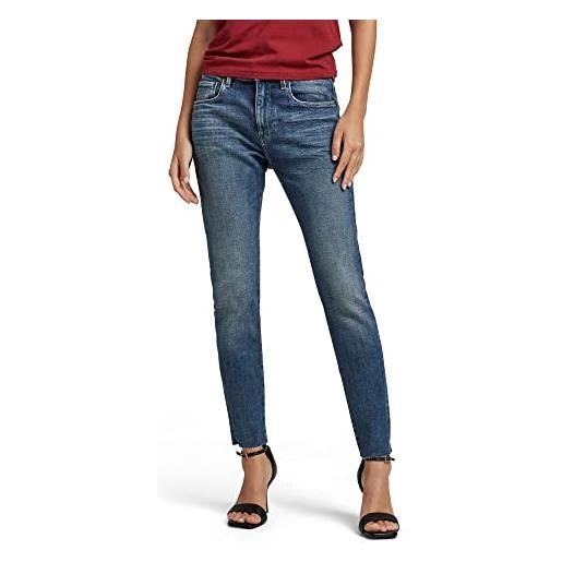 G-STAR RAW women's 3301 skinny ankle jeans, bianco (white d21291-c267-110), 28w / 32l