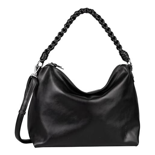 TOM TAILOR leah, borsa a secchiello donna, nero (black), 43x15x30