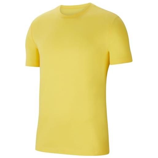 Nike m nk park20 ss tee t-shirt, tour yellow/black, xl uomo