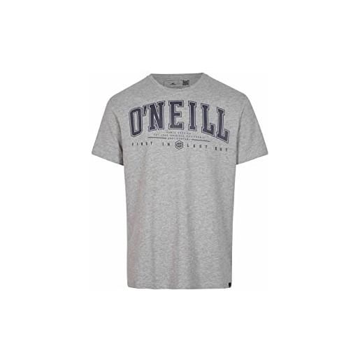 O'NEILL state muir t-shirt, 18013 argento mélange, medium-large uomo
