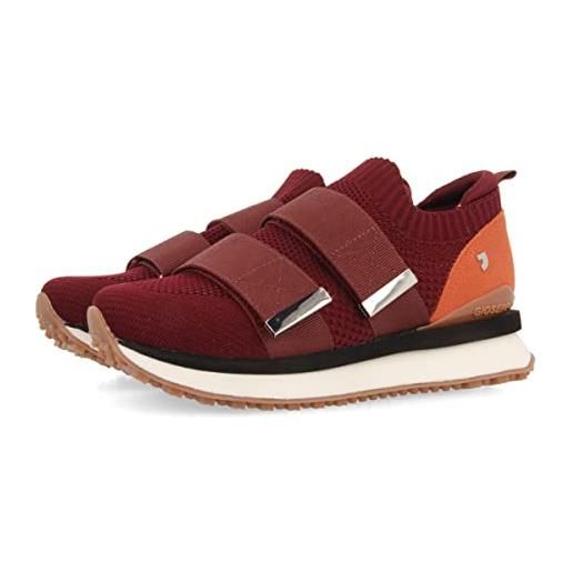 GIOSEPPO sneakers bordeaux da donna nospelt stile calzino con lacci regolabili