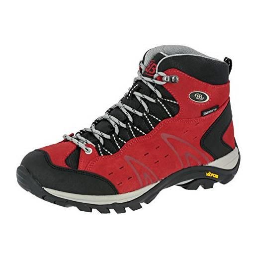 Brütting, mount bona high, scarpe da arrampicata alta, unisex - adulto, rosso, 43 eu