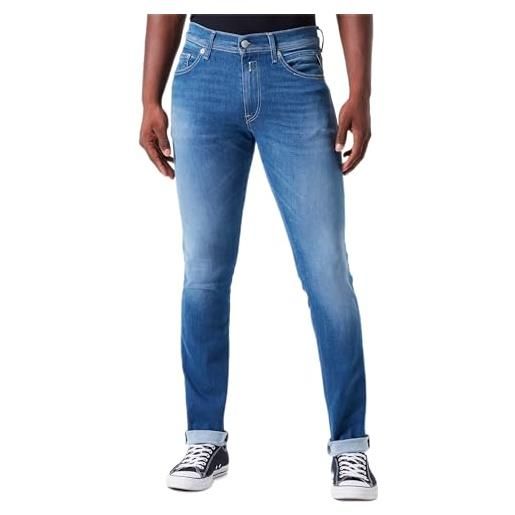 Replay jondrill riciclato jeans, 009 blu medio, 28w x 32l uomo