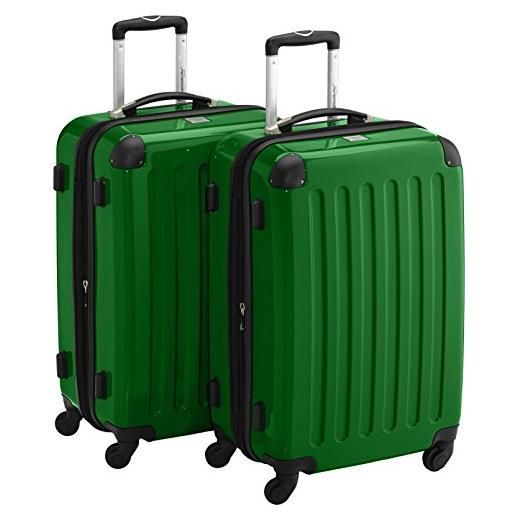 Hauptstadtkoffer, verde, kofferset 65 cm, set bagagli