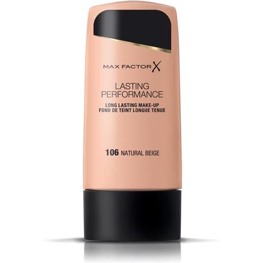 Max Factor lasting performance make-up fondotinta lunga tenuta 35 ml 106 natural beige