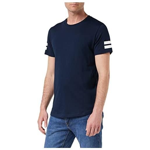 JACK & JONES graphic tee, maglietta a maniche corte uomo, blu (navy blazer fit: reg), xs