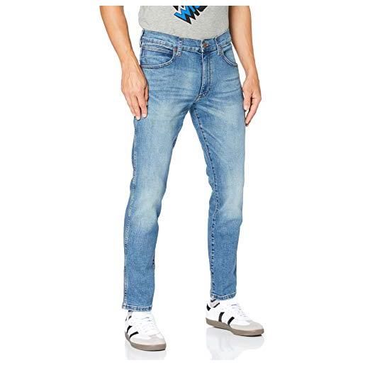 Wrangler larston, jeans uomo, blu (the rock), 34w / 32l