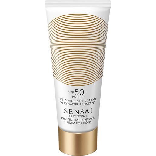 Sensai silky bronze protective suncare cream for body spf50+