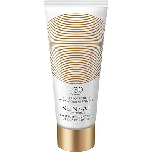 Sensai silky bronze protective suncare cream for body spf30