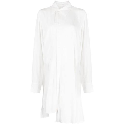 Yohji Yamamoto camicia asimmetrica - bianco