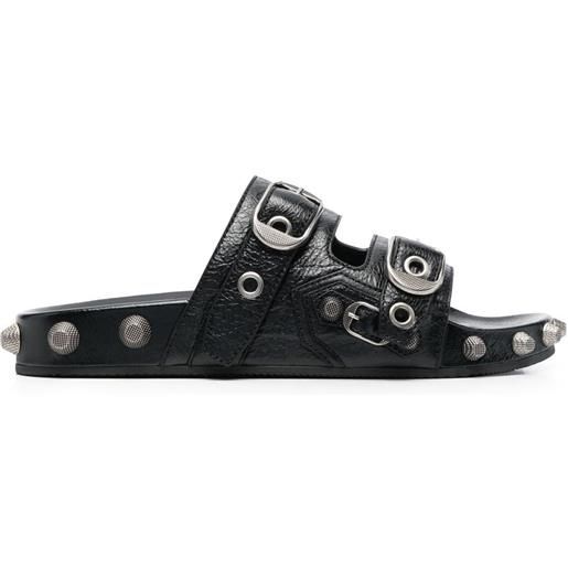 Balenciaga sandali cagole con borchie - nero