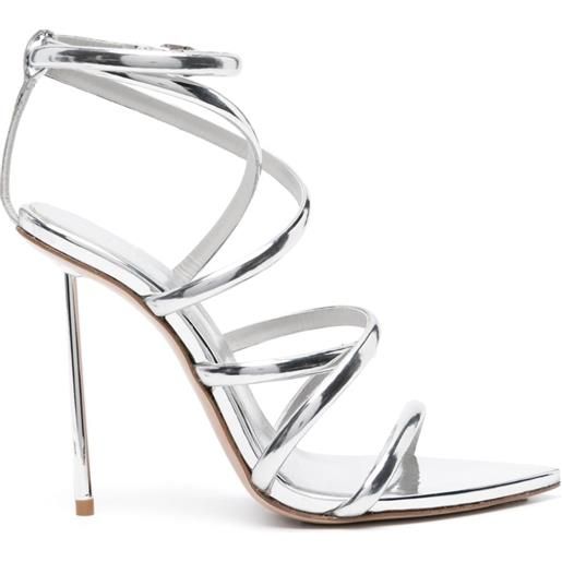 Le Silla sandali metallizzati bella 120mm - argento