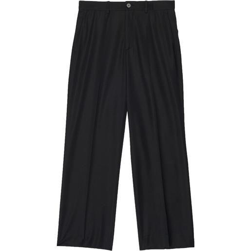 Balenciaga pantaloni crop a vita alta - nero