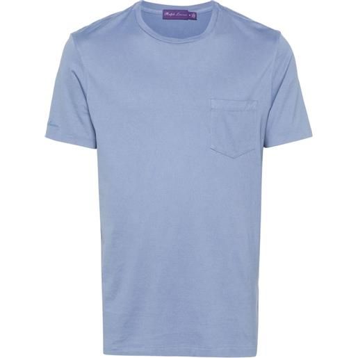 Ralph Lauren Purple Label t-shirt con taschino - blu