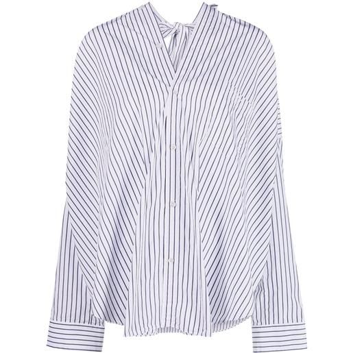 Balenciaga camicia a righe - bianco
