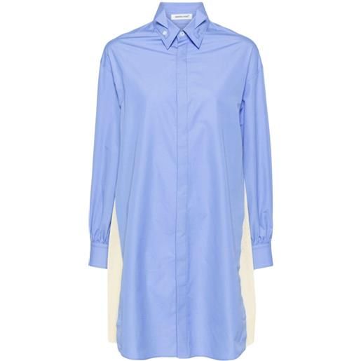 Undercover camicia con inserti - blu