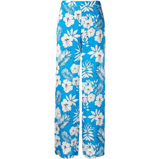 PINKO pantaloni a fiori - blu