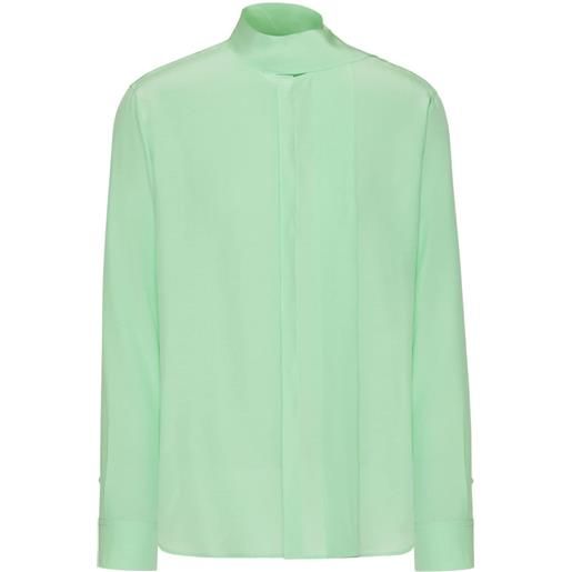 Valentino Garavani camicia con fiocco - verde